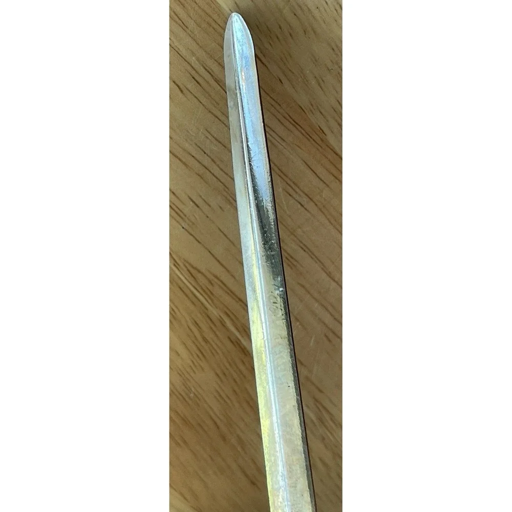 Sunglo 1990 Metal Dragon Letter Opener And‎ Holder With Rhinestones